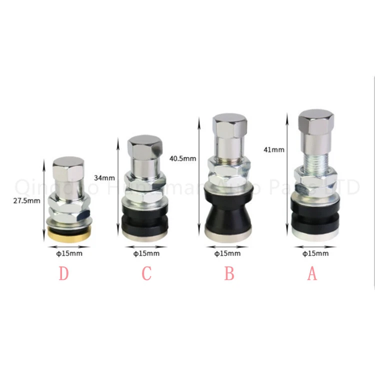 TR161 metal clamp-in tire valves