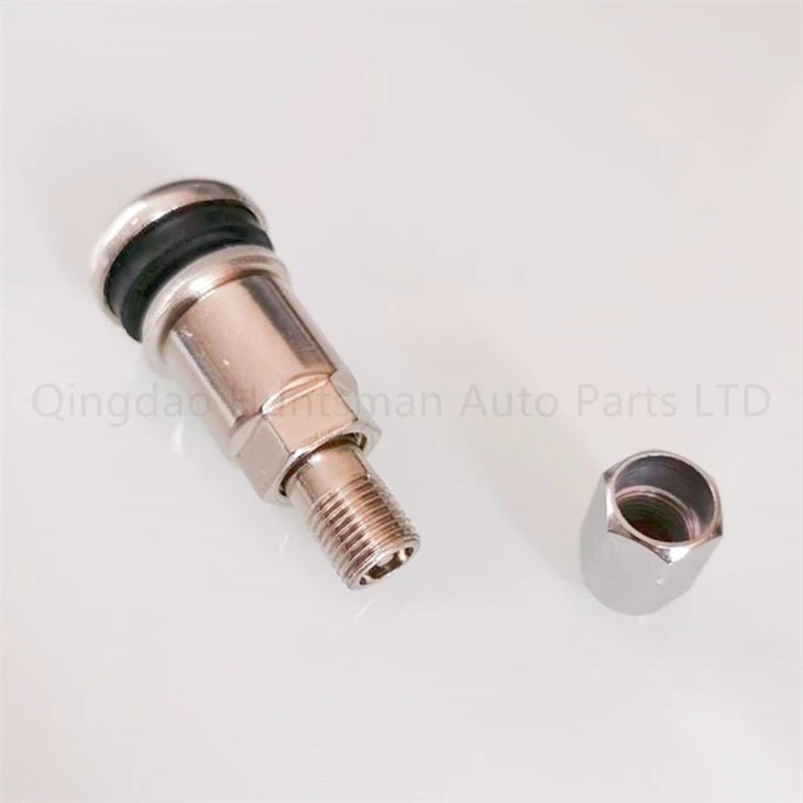 metal clamp-in tyre valve stem